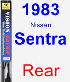 Rear Wiper Blade for 1983 Nissan Sentra - Vision Saver