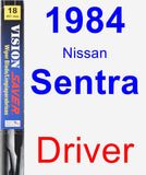 Driver Wiper Blade for 1984 Nissan Sentra - Vision Saver