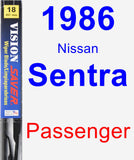 Passenger Wiper Blade for 1986 Nissan Sentra - Vision Saver