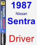 Driver Wiper Blade for 1987 Nissan Sentra - Vision Saver