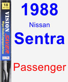 Passenger Wiper Blade for 1988 Nissan Sentra - Vision Saver