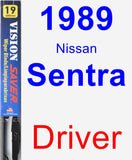 Driver Wiper Blade for 1989 Nissan Sentra - Vision Saver