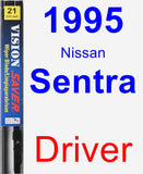 Driver Wiper Blade for 1995 Nissan Sentra - Vision Saver