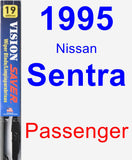 Passenger Wiper Blade for 1995 Nissan Sentra - Vision Saver