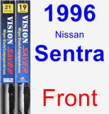 Front Wiper Blade Pack for 1996 Nissan Sentra - Vision Saver