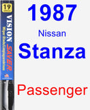 Passenger Wiper Blade for 1987 Nissan Stanza - Vision Saver