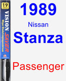 Passenger Wiper Blade for 1989 Nissan Stanza - Vision Saver