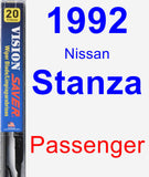 Passenger Wiper Blade for 1992 Nissan Stanza - Vision Saver