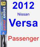 Passenger Wiper Blade for 2012 Nissan Versa - Vision Saver