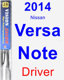 Driver Wiper Blade for 2014 Nissan Versa Note - Vision Saver