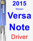 Driver Wiper Blade for 2015 Nissan Versa Note - Vision Saver