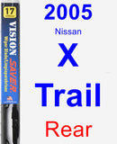 Rear Wiper Blade for 2005 Nissan X-Trail - Vision Saver