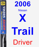 Driver Wiper Blade for 2006 Nissan X-Trail - Vision Saver