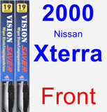 Front Wiper Blade Pack for 2000 Nissan Xterra - Vision Saver