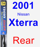 Rear Wiper Blade for 2001 Nissan Xterra - Vision Saver