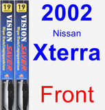 Front Wiper Blade Pack for 2002 Nissan Xterra - Vision Saver