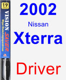 Driver Wiper Blade for 2002 Nissan Xterra - Vision Saver