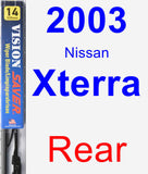 Rear Wiper Blade for 2003 Nissan Xterra - Vision Saver