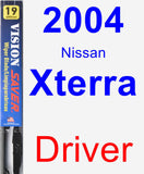 Driver Wiper Blade for 2004 Nissan Xterra - Vision Saver