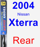 Rear Wiper Blade for 2004 Nissan Xterra - Vision Saver