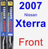 Front Wiper Blade Pack for 2007 Nissan Xterra - Vision Saver