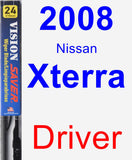 Driver Wiper Blade for 2008 Nissan Xterra - Vision Saver