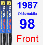 Front Wiper Blade Pack for 1987 Oldsmobile 98 - Vision Saver