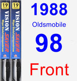 Front Wiper Blade Pack for 1988 Oldsmobile 98 - Vision Saver