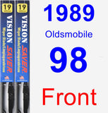 Front Wiper Blade Pack for 1989 Oldsmobile 98 - Vision Saver