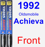 Front Wiper Blade Pack for 1992 Oldsmobile Achieva - Vision Saver