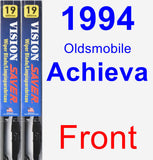 Front Wiper Blade Pack for 1994 Oldsmobile Achieva - Vision Saver