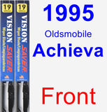 Front Wiper Blade Pack for 1995 Oldsmobile Achieva - Vision Saver