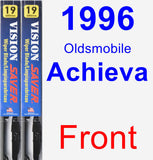 Front Wiper Blade Pack for 1996 Oldsmobile Achieva - Vision Saver