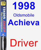 Driver Wiper Blade for 1998 Oldsmobile Achieva - Vision Saver