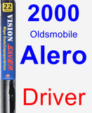 Driver Wiper Blade for 2000 Oldsmobile Alero - Vision Saver