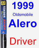 Driver Wiper Blade for 1999 Oldsmobile Alero - Vision Saver