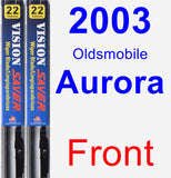 Front Wiper Blade Pack for 2003 Oldsmobile Aurora - Vision Saver