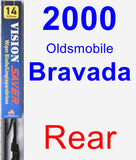 Rear Wiper Blade for 2000 Oldsmobile Bravada - Vision Saver