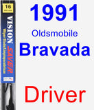 Driver Wiper Blade for 1991 Oldsmobile Bravada - Vision Saver