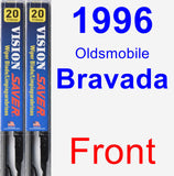 Front Wiper Blade Pack for 1996 Oldsmobile Bravada - Vision Saver