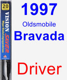 Driver Wiper Blade for 1997 Oldsmobile Bravada - Vision Saver