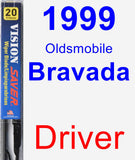 Driver Wiper Blade for 1999 Oldsmobile Bravada - Vision Saver