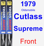 Front Wiper Blade Pack for 1979 Oldsmobile Cutlass Supreme - Vision Saver