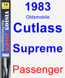 Passenger Wiper Blade for 1983 Oldsmobile Cutlass Supreme - Vision Saver