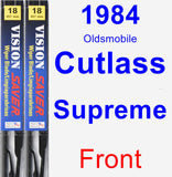 Front Wiper Blade Pack for 1984 Oldsmobile Cutlass Supreme - Vision Saver