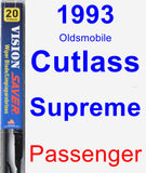 Passenger Wiper Blade for 1993 Oldsmobile Cutlass Supreme - Vision Saver