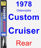 Rear Wiper Blade for 1978 Oldsmobile Custom Cruiser - Vision Saver