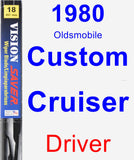 Driver Wiper Blade for 1980 Oldsmobile Custom Cruiser - Vision Saver