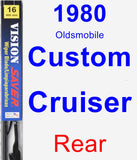 Rear Wiper Blade for 1980 Oldsmobile Custom Cruiser - Vision Saver