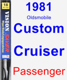 Passenger Wiper Blade for 1981 Oldsmobile Custom Cruiser - Vision Saver